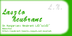 laszlo neubrant business card